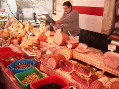 Catania　カターニャの市場の肉屋